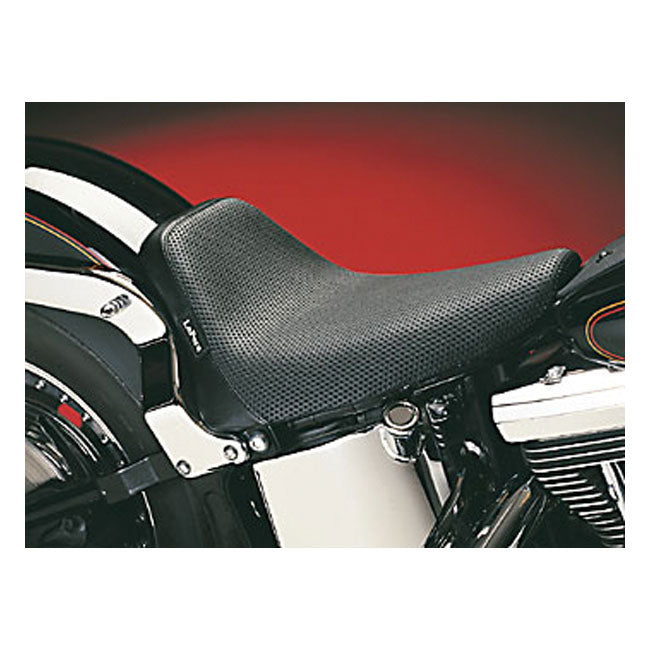 Le Pera, Bare Bones Solo Seat. Basket Weave for 00-07 Softail With Up To 150mm tyre, Frame Mounted (Excl. FXSTD Deuce)