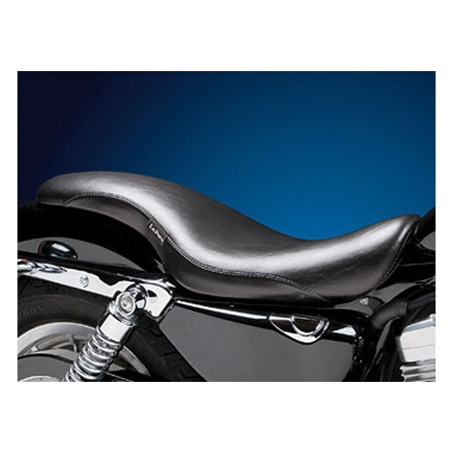 Le Pera, King Cobra 2-Up Seat. Smooth for 04-20 XL (Excl. 07-09 XL) With 3.3 Gallon Fuel Tank