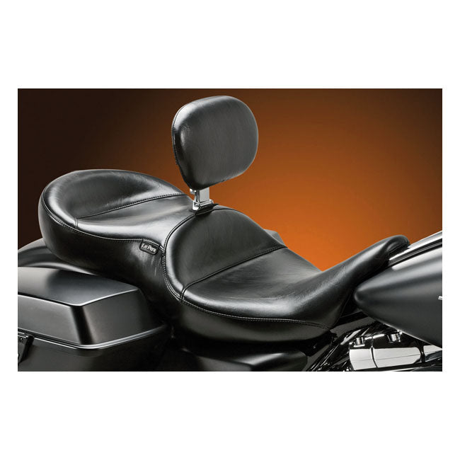 Le Pera, Continental 2-Up Seat. With Rider Backrest for 08-20 Touring