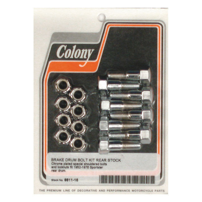 Colony Rear Brake Drum Mount Kit for 52-78 K, KH, XL