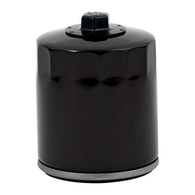 Motorcycle Storehouse Spin-On Oil Filter, with Top Nut. Black for 1999 Softail; 99-17 Twin Cam; 17-21 M8
