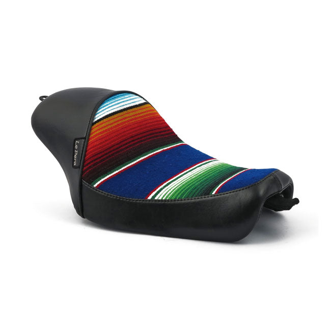 Le Pera, Stubs Cafe Solo Seat. Black, Mex Blanket for 04-20 XL (Excl. 07-09 XL)