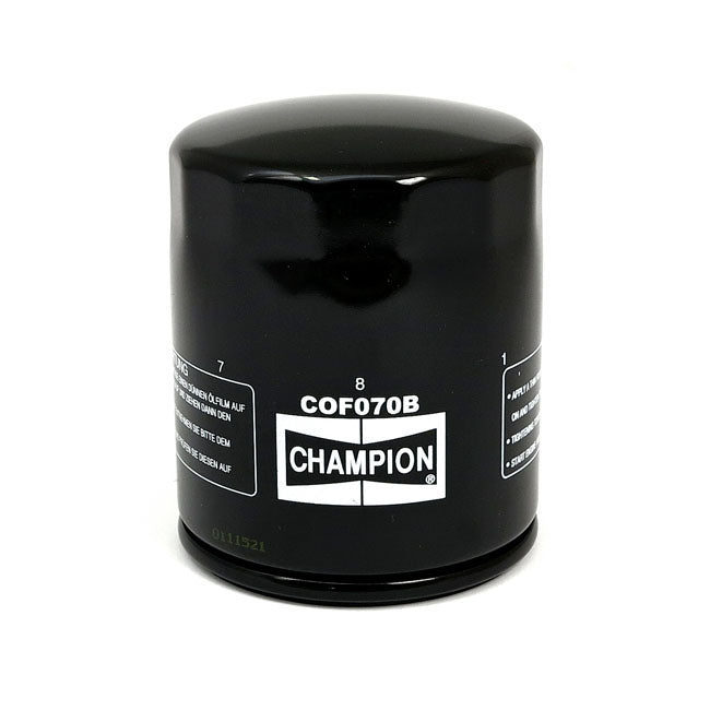 Champion Oil Filter for 84-98Softail; 80-98Flt; 82-94FXR; L84-20 XL; 08-12XR1200; 97-02Buell