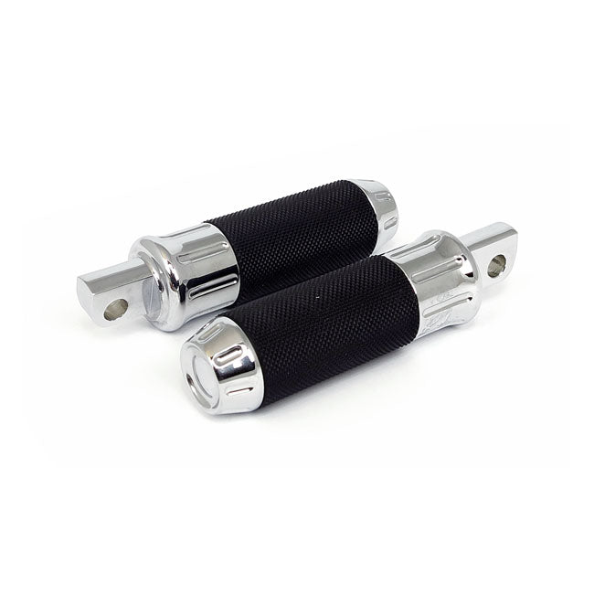 MCS Cobra Footpegs. Chrome – All Traditional H-D Male Mount