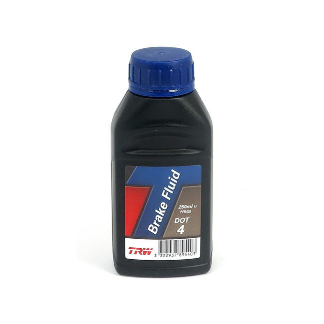 Trw Brake Fluid Dot 4 (250Ml) for 06-20 Softail; 06-17Dyna; 05-20 Touring; 07-20 XL; 08-12XR1200; 15-20 Xg750/A/500 Street/Rod; 06-17V-Rod