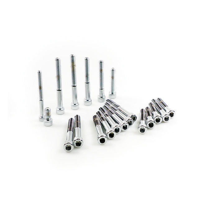 XL Side Cover Mount Kit, Chrome Allen for 71-76 XL