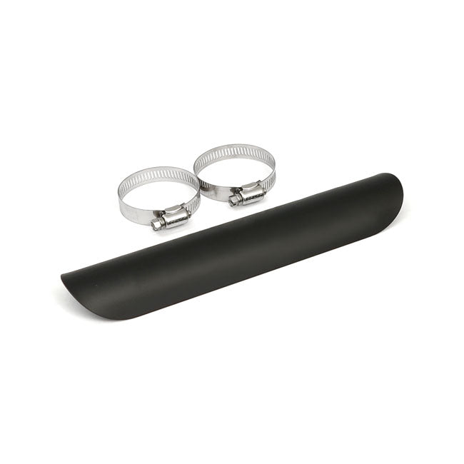MCS Universal Smooth Heat Shield 10" Long Black – 1-3/4" Exhaust Pipes
