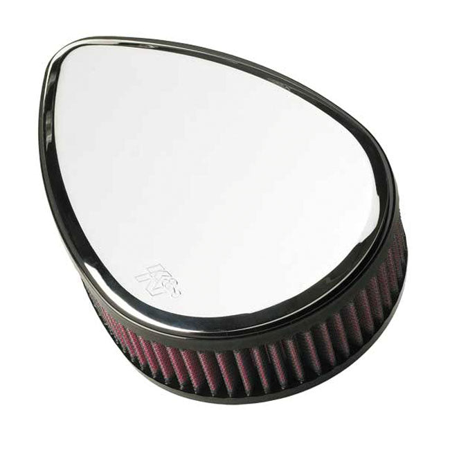 K&N Street Metal High-Flow Air Intake Torch, Chrome for 91-20 XL (Excl. XR1200)