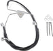 Drag Specialties Front Brake Line Black Vinyl Coated Stainless Steel - Part #17412514 - Hogparts UK