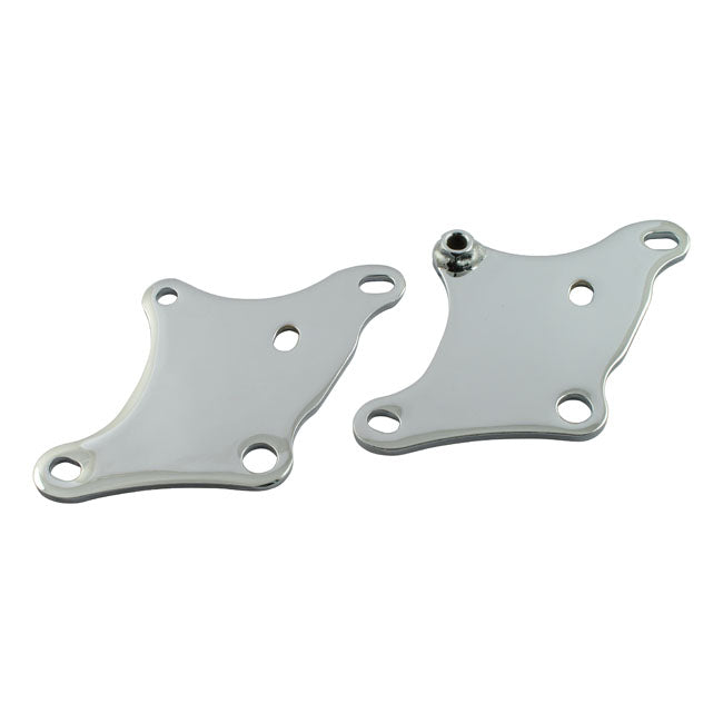 Motor Mount Plates, Front. Chrome for 54-81 K, XL, XLh, XLch