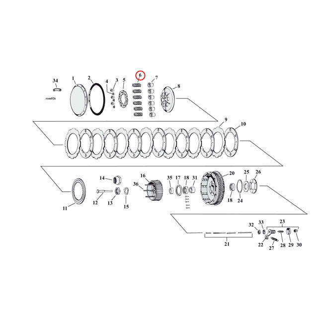 Barnett Clutch Springs. Heavy-Duty for 53-70 K, XL