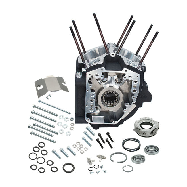 S&S, 99-06 Crankcase Assembly, 3-3/4" Std Bore. Black for 99-06 Twin Cam (Excl. 2006 Dyna)