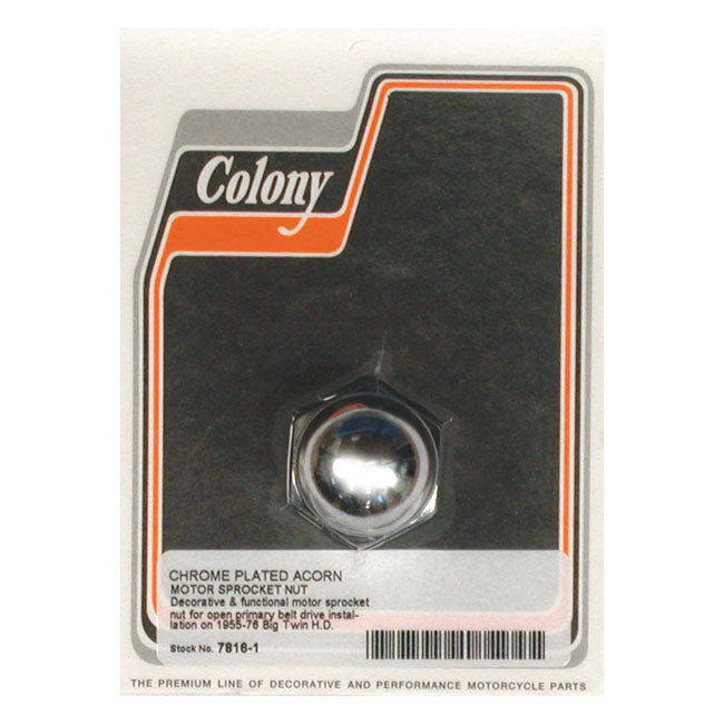 Colony Acorn Motor Sprocket Nut for 55-06 Big Twin(Excl. 2006 Dyna)