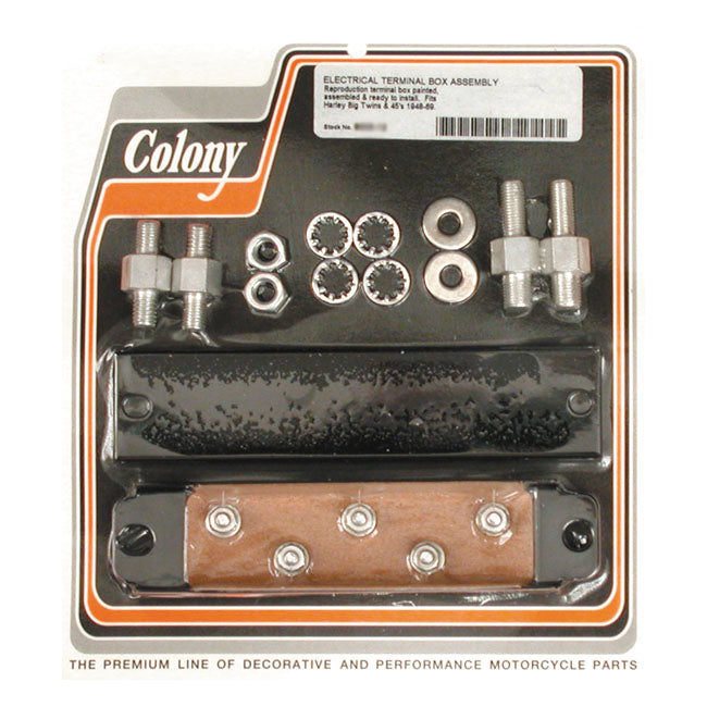 Colony Electrical Terminal Box Assy for 48-69 Big Twin; 45" Sv