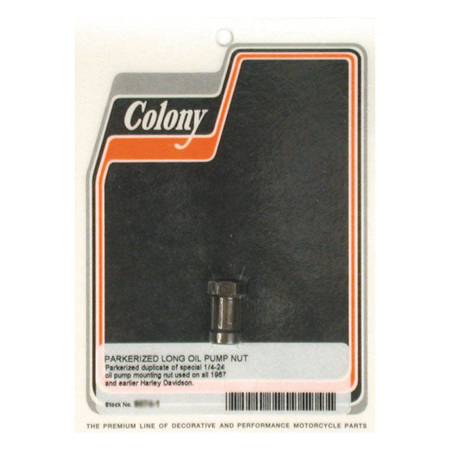 Colony Oil Pump Nut, Early Style for 36-67 Big Twin Ohv