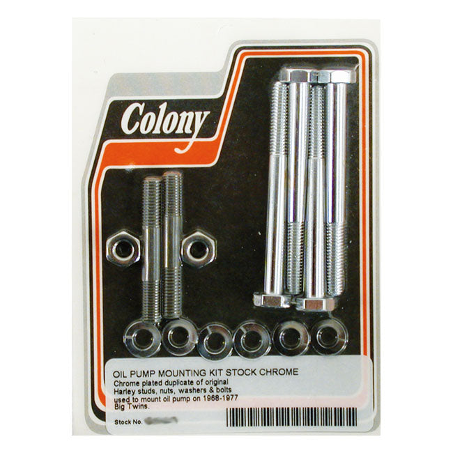 Colony Oil Pump Mount Kit, Oem Style for 68-78 Big Twin