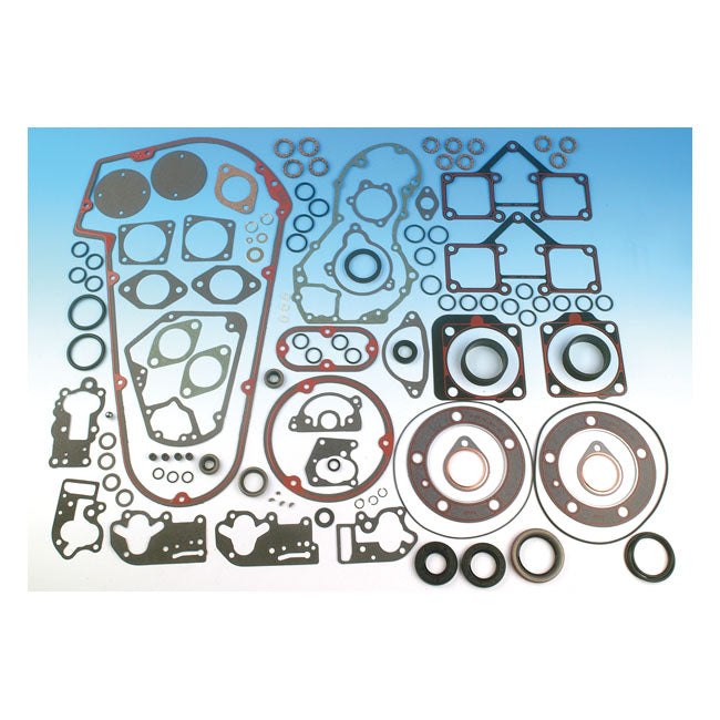 James, Motor Gasket Kit. Fire-Ring Head Gaskets for 66-84 4-Sp Shovelhead