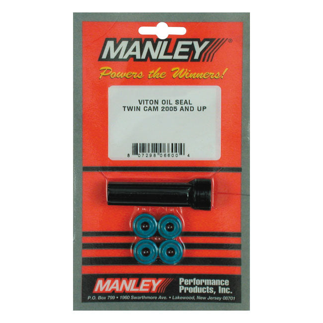 Manley, Valve Guide Seal Kit. Viton for 05-17TCa/B (Excl. 110" Models); 04-20 XL; 08-12XR1200