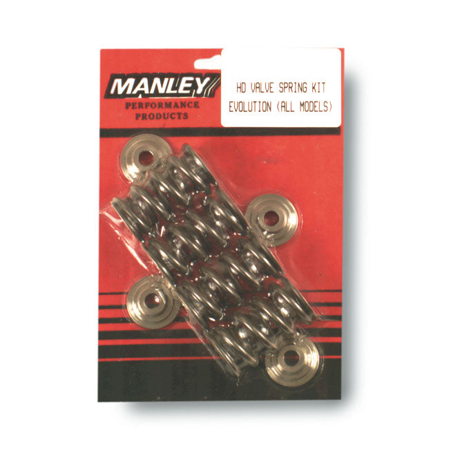 Manley, Valve Spring Kit. Titanium. Std To .650" Lift for 84-99 Evo Big Twin; 99-04 Twin Cam; 86-03 XL