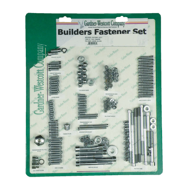 Gw Builders Fastener Set, Allen for 48-57 Panhead