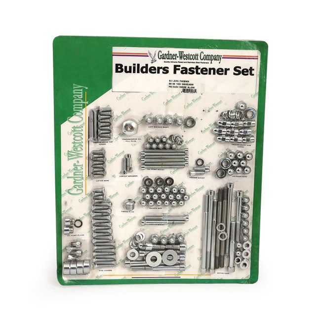 Gw Builders Fastener Set, Polish. Allen for 66-69 Early Shovel