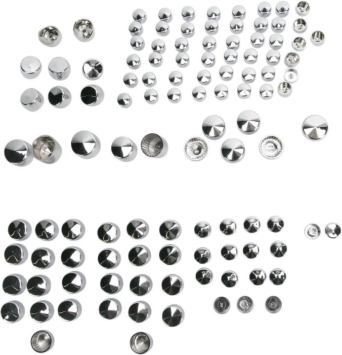 Drag Specialties Bolt Cover Kit Standard Chrome - Part #24010698 - Hogparts UK