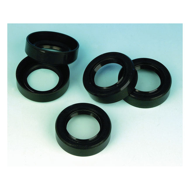 James Wheel Seal. Rubber for Laced Rr: 73-83 FL,FX,FXR; 79-83 XL. Laced Front: 80-83 FL, FXwg. Castfr&Rr: 80-84 FL, 82-84 Flt. Swingarm: 58-72 FL, FX