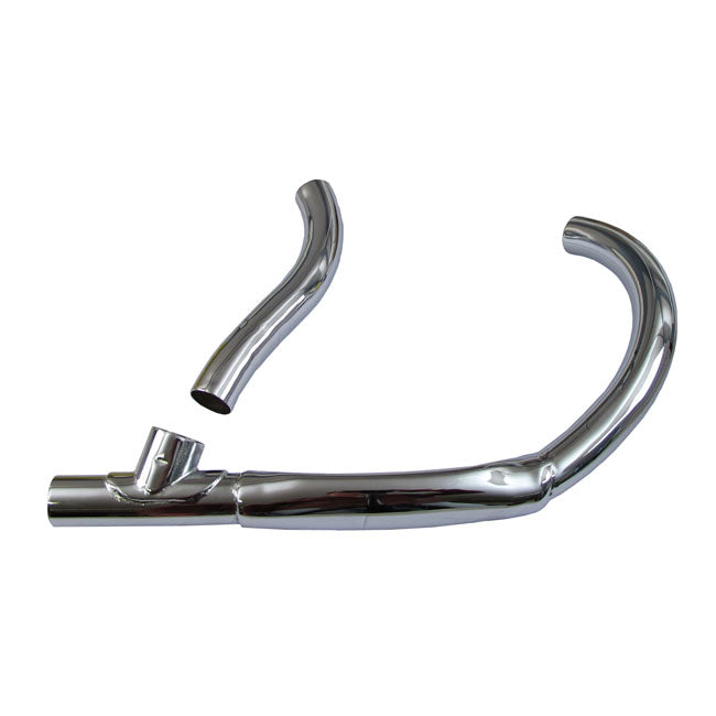 Wla 2-1 Replica Head Pipe Set, Chrome for All 45" Flatheads