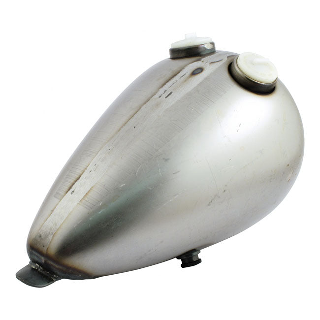 Motorcycle Storehouse Rebel Gas Tank, 2.2 Gallon. Dual Gas Cap for Universal