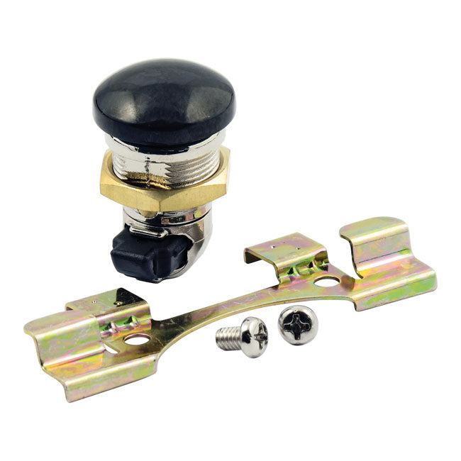 Motorcycle Storehouse Keyless Push Button Fuel Door Release for 92-20 Touring (Excl. FLHR/C/Xs); 09-20 Tri Glide Trikes