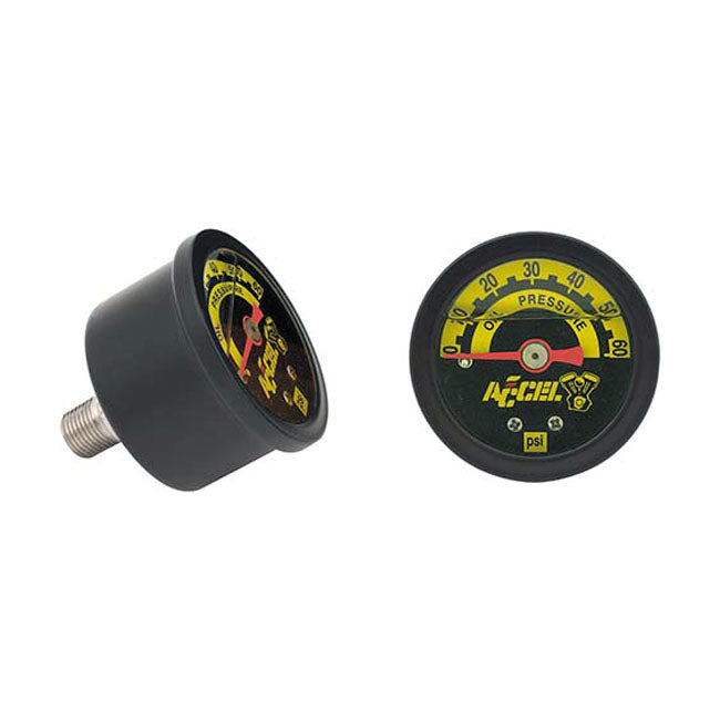 Accel Oil Pressure Gauge, 60 Psi