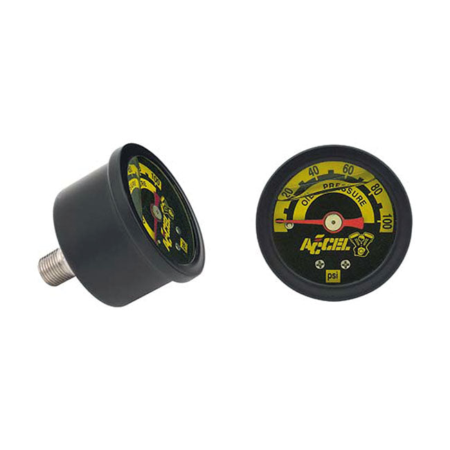 Accel Oil Pressure Gauge, 100 Psi