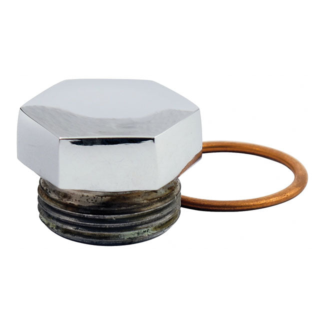 Paughco Hex Oil Fill Plug for 36-86 4-Sp Ohv & Sv Big Twin (Kickstart Models)