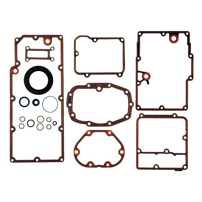 James, Transmission Gasket & Seal Kit for 00-06 Softail; 99-06 Flt; 99-05 Dyna