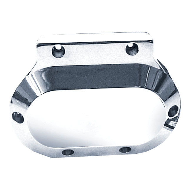 Jim's, Billet Transm. End Cover. Polished for 87-06 Softail; 87-06 Flt; 91-05 Dyna