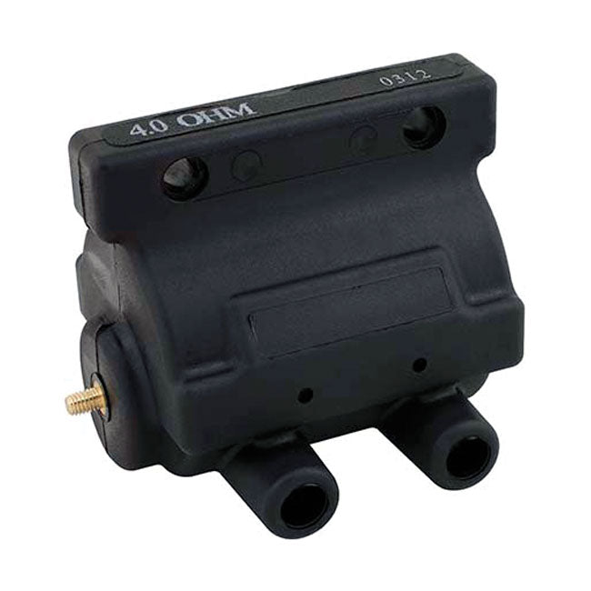 Accel Power Pulse Coil Black, 12 V / 4.2 Ohm for 65-E78 Big Twin With Points Ignition; L78-79 Big Twin With Oem V-Fire I/Ii Half Electronic Ignition; 65-79 XL (Excl. Magneto Models). (Dual Fire)