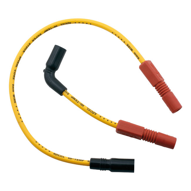 Accel, 8mm Ferro Spiral Core Spark Plug Wire Set. Yellow for 07-20 XL (Excl. 08-12XR1200)