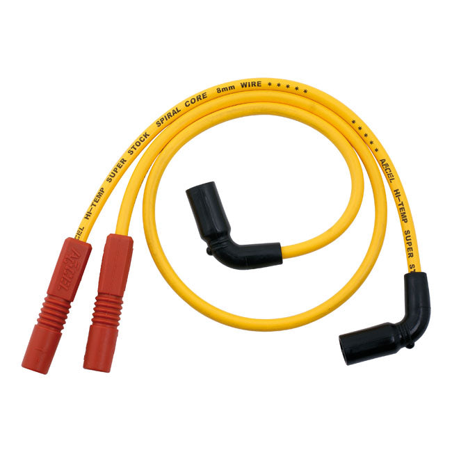 Accel, 8mm Ferro Spiral Core Spark Plug Wire Set. Yellow for 09-16 Touring