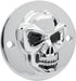 Drag Specialties 3-D Skull Point Cover Chrome 2-Hole - Part #19020185 - Hogparts UK