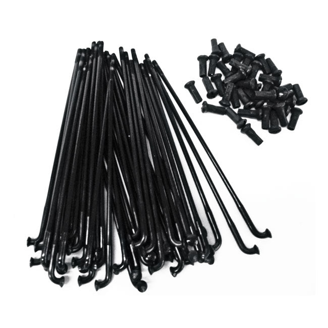 Tts Spoke Set 16 Inch, Black Chrome for 40-02 All H-D Drum Or Disc Brake