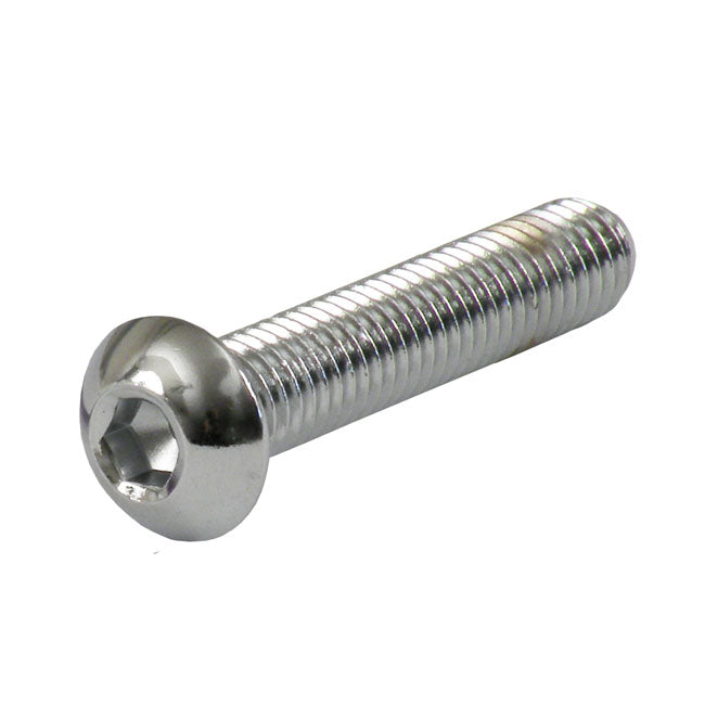 M8 X 40mm Buttonhead Bolt, Chrome