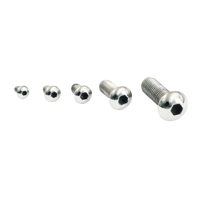 M4 X 8mm Buttonhead Bolt, Polished Ss