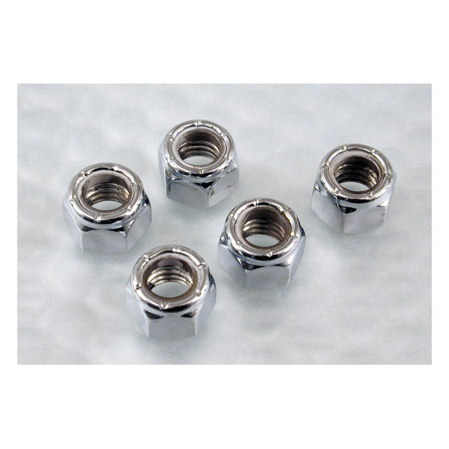 M4 X .70 Lock Nut Chrome