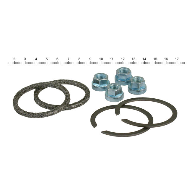 James, Exhaust Gasket & Mount Kit. Wire/Graphite Gaskets for 84-20 Big Twin; 86-20 XL; 08-12XR1200; 87-10Buell Xb