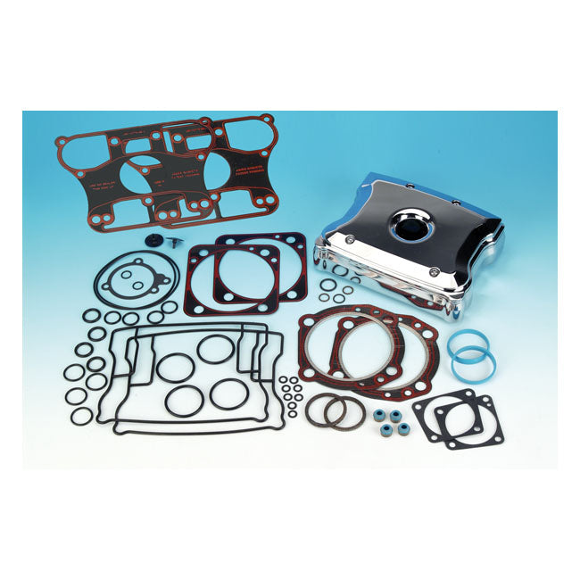 James Top End Gasket Kit 4" Big Bore for 92-99 Evo Big Twin With S&S / Landmark Billet Rocker Covers