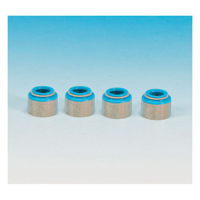 James, Valve Guide Seal Kit. 4-Pk. Viton for 48-65 Panhead; 66-E79 Shovelhead
