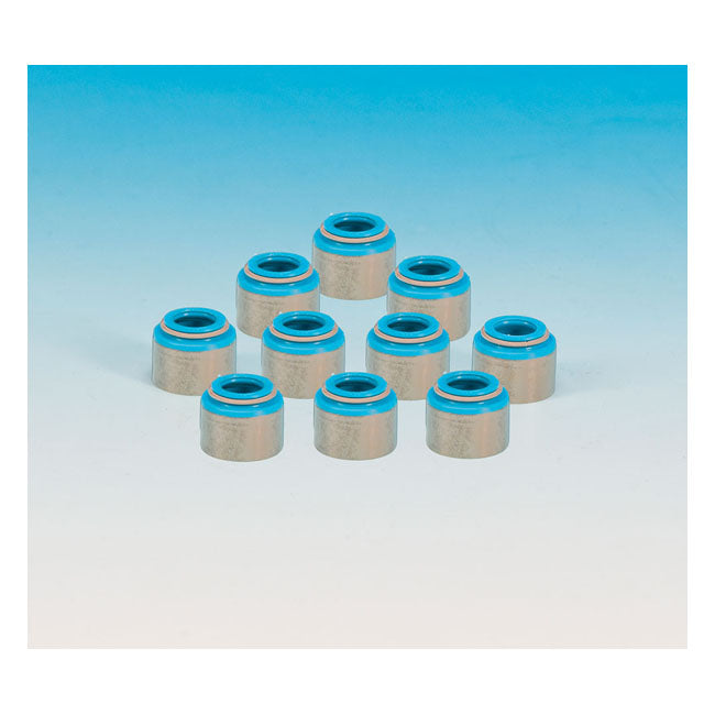James, Valve Guide Seal Set. 10-Pk. Viton for 48-65 Panhead; 66-E79 Shovelhead
