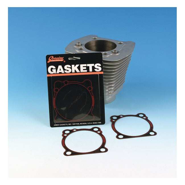 James, Cylinder Base Gasket. .010" Rcm for 84-99 Big Twin(Excl. TC); 86-20 XL (Excl. 08-12XR1200)