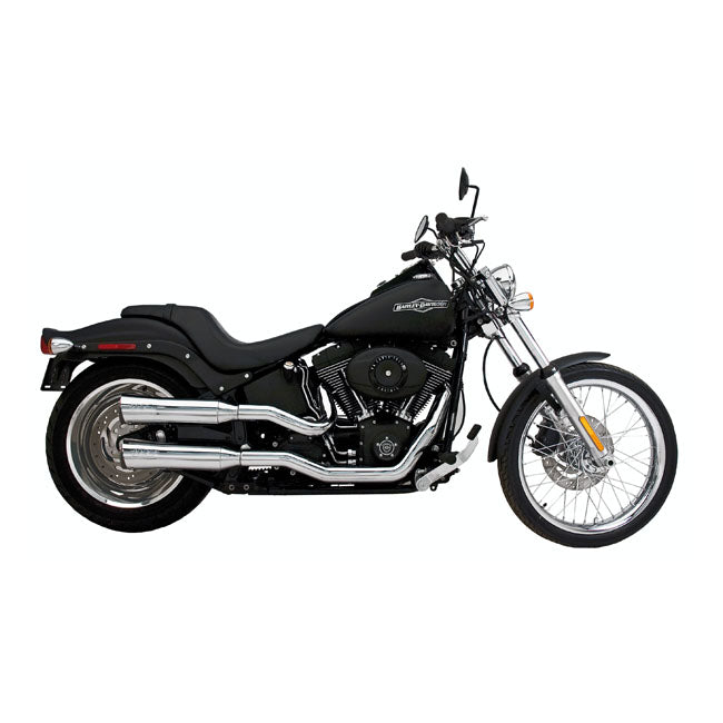 Supertrapp, 2-2 Fatshots Exhaust System. Chrome for 84-11 Softail