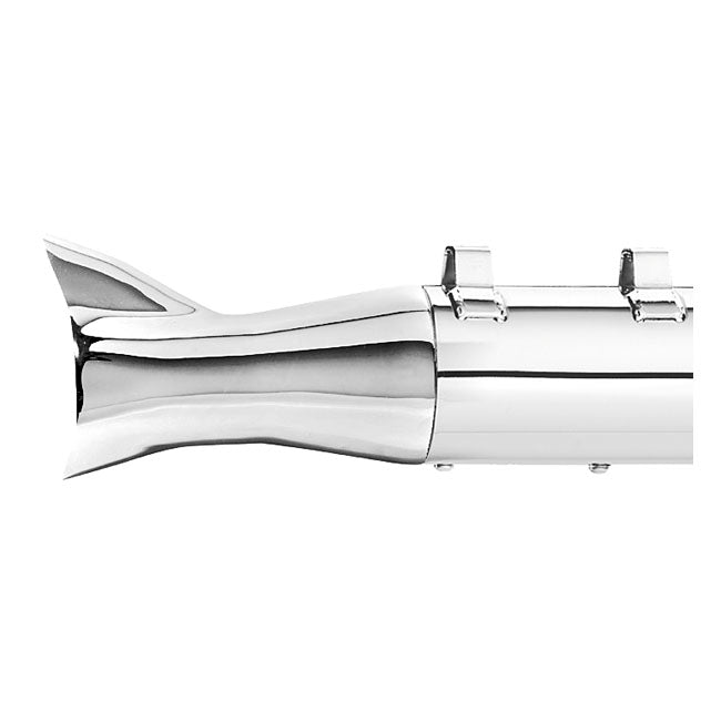 Supertrapp, Small Fishtail End Cap. Chrome for 95-16 Touring